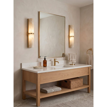 Quinan Alabaster Tube Wall Sconce