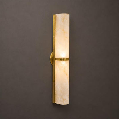 Quinan Alabaster Tube Wall Sconce