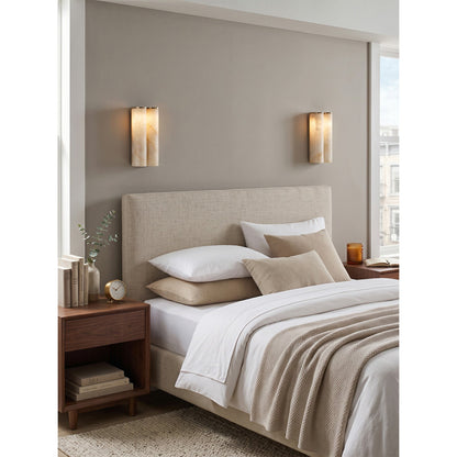 Quinan Alabaster Tube Wall Sconce