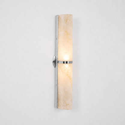 Quinan Alabaster Tube Wall Sconce
