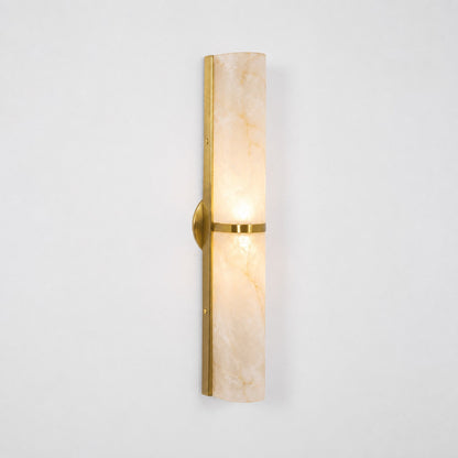 Quinan Alabaster Tube Wall Sconce