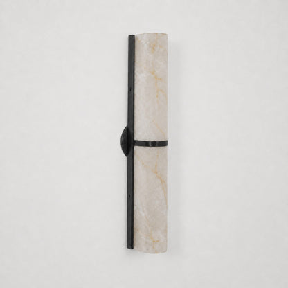 Quinan Alabaster Tube Wall Sconce