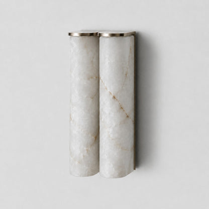 Quinan Alabaster Tube Wall Sconce
