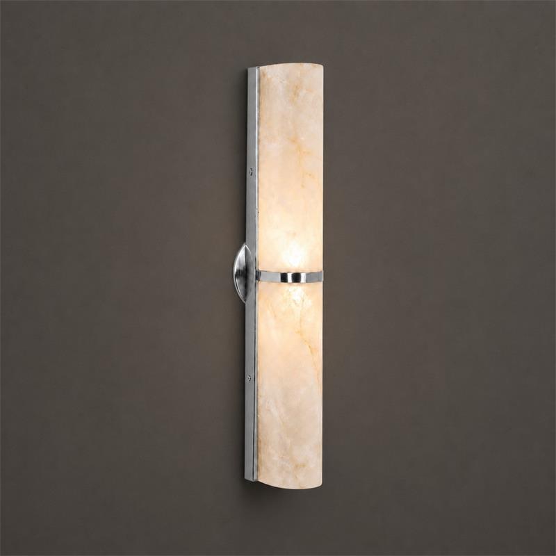Quinan Alabaster Tube Wall Sconce