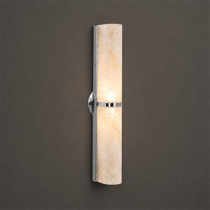 Quinan Alabaster Tube Wall Sconce