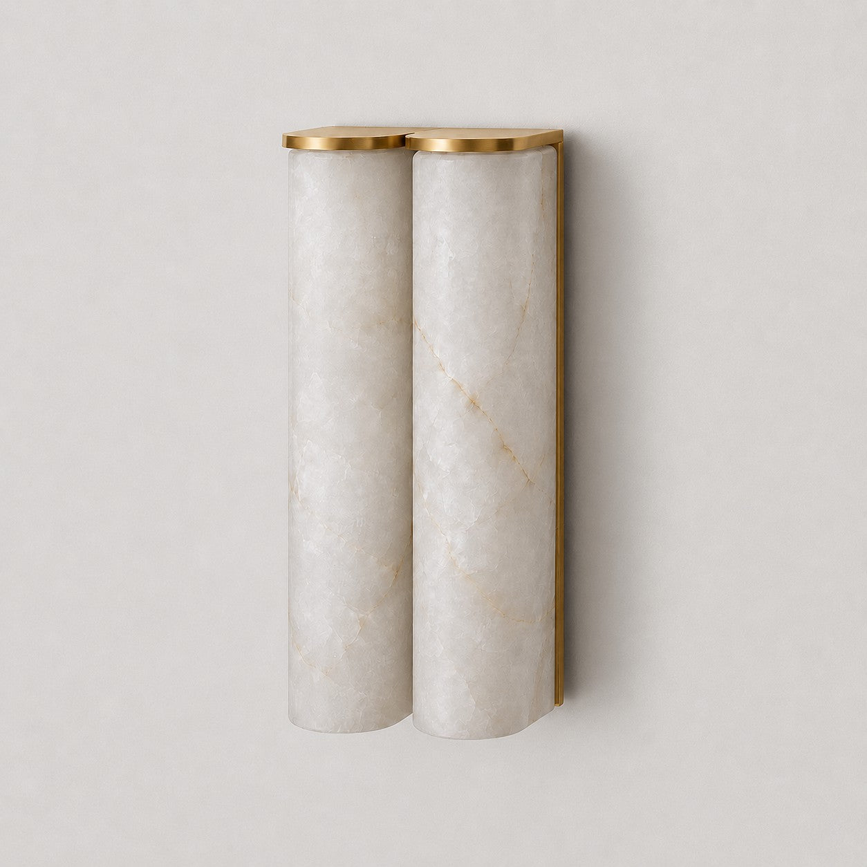 Quinan Alabaster Tube Wall Sconce