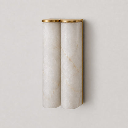 Quinan Alabaster Tube Wall Sconce