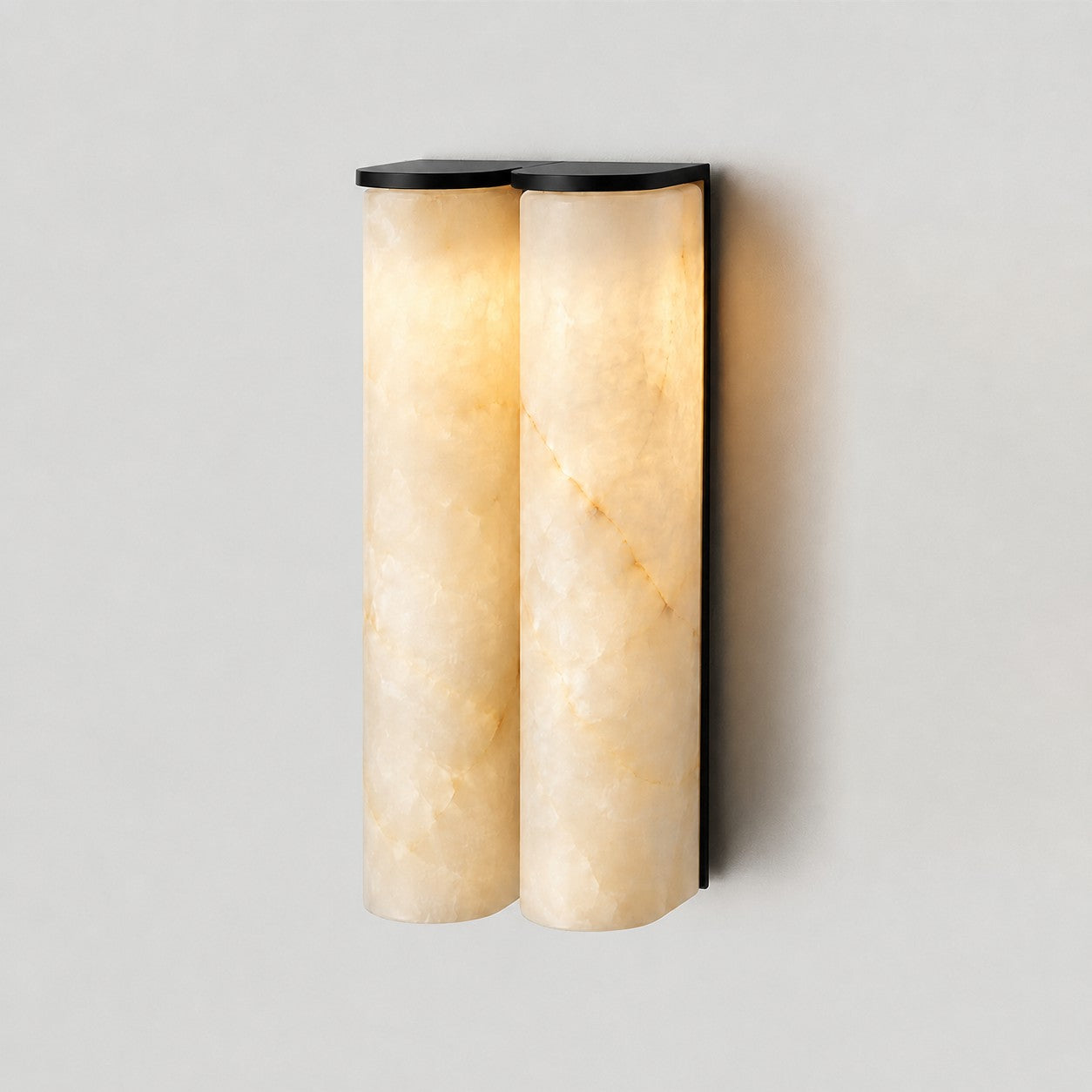 Quinan Alabaster Tube Wall Sconce