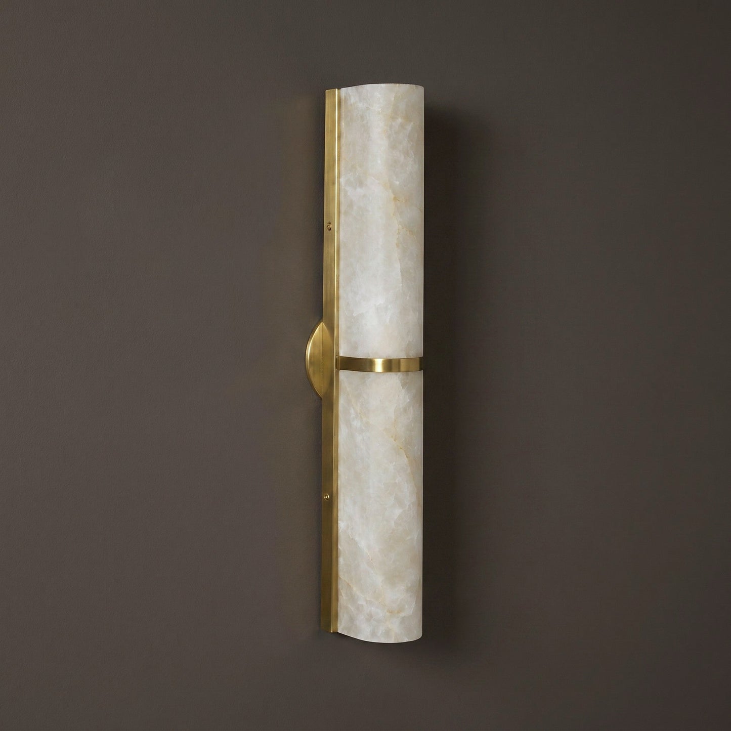 Quinan Alabaster Tube Wall Sconce