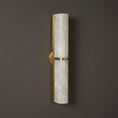 Quinan Alabaster Tube Wall Sconce