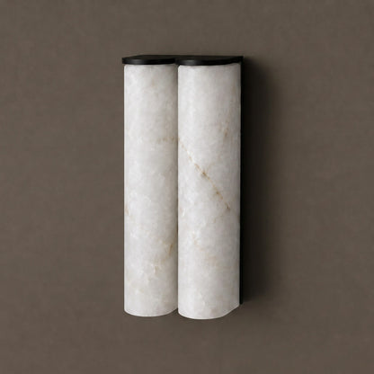 Quinan Alabaster Tube Wall Sconce