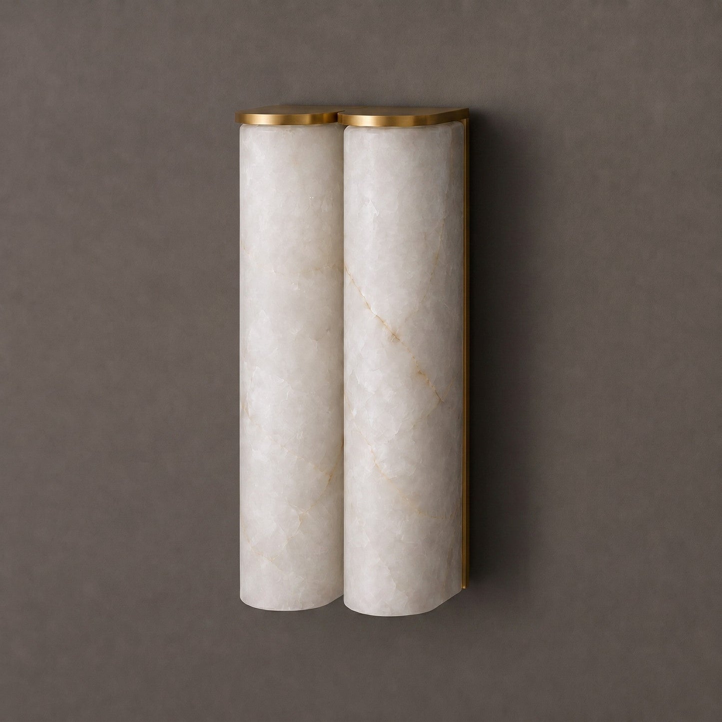 Quinan Alabaster Tube Wall Sconce
