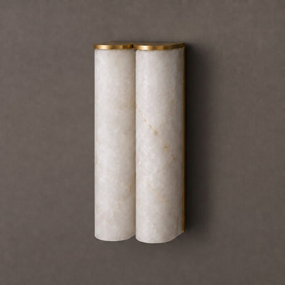 Quinan Alabaster Tube Wall Sconce