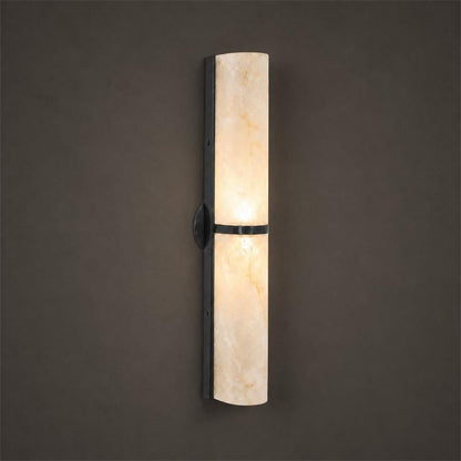Quinan Alabaster Tube Wall Sconce