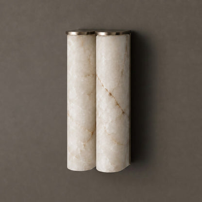 Quinan Alabaster Tube Wall Sconce