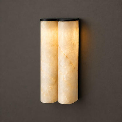 Quinan Alabaster Tube Wall Sconce