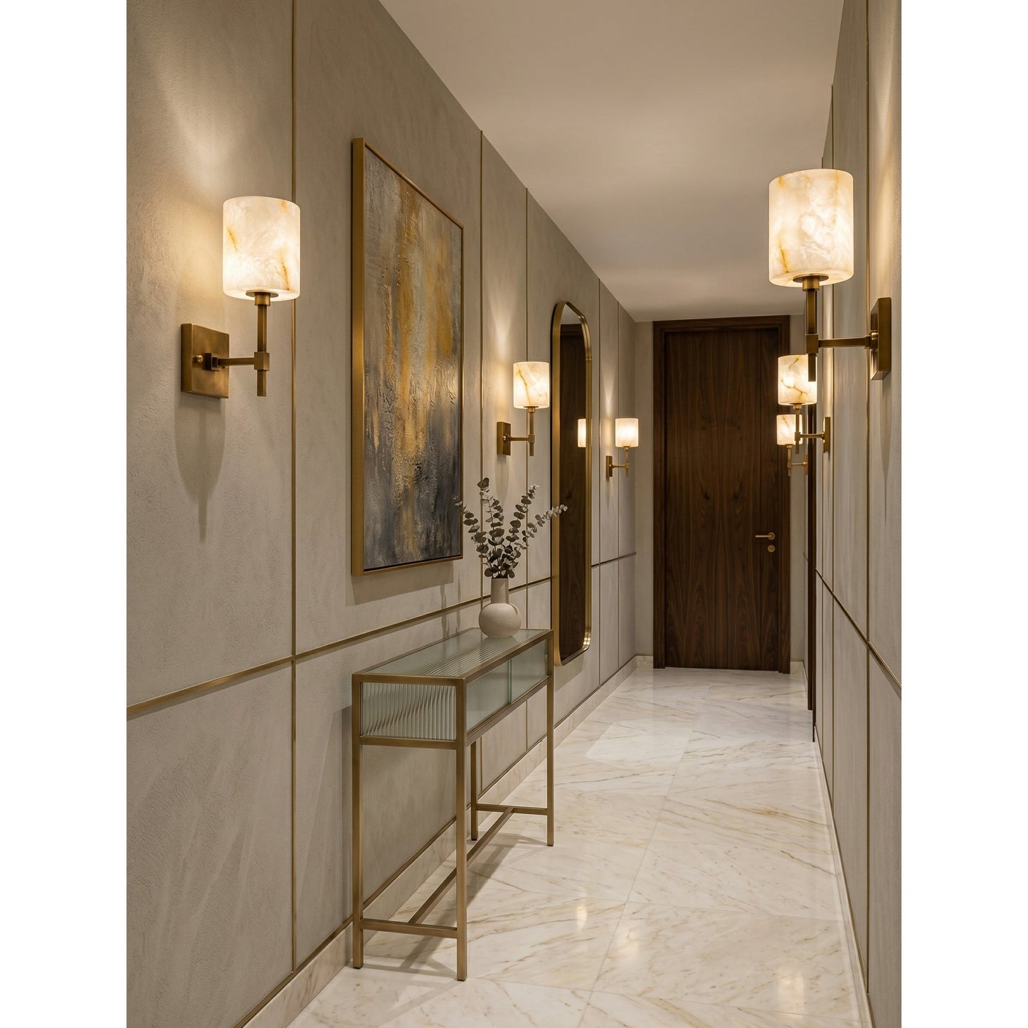 Ariel Alabaster Wall Sconce