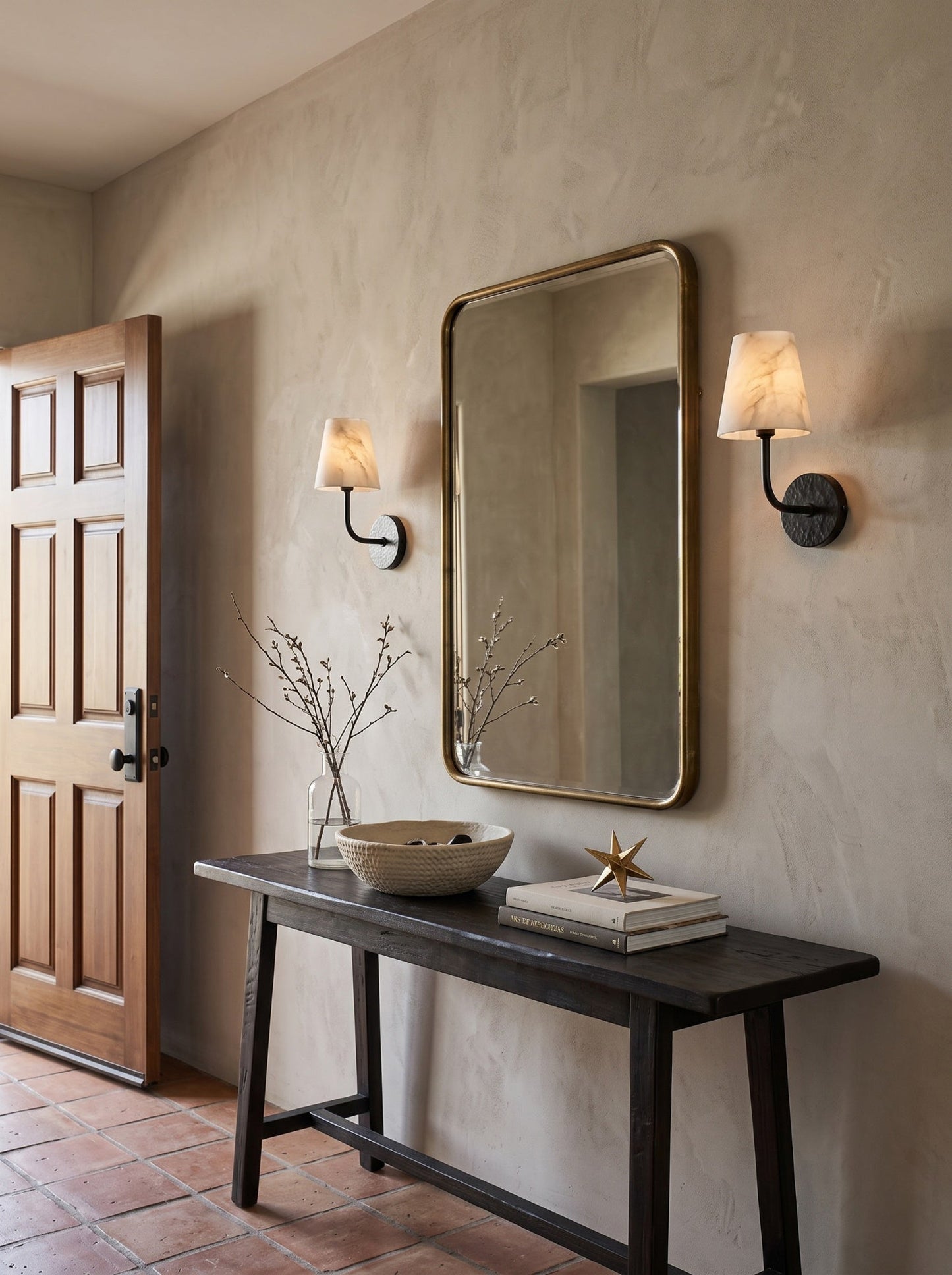 Velan Alabaster Wall Sconce