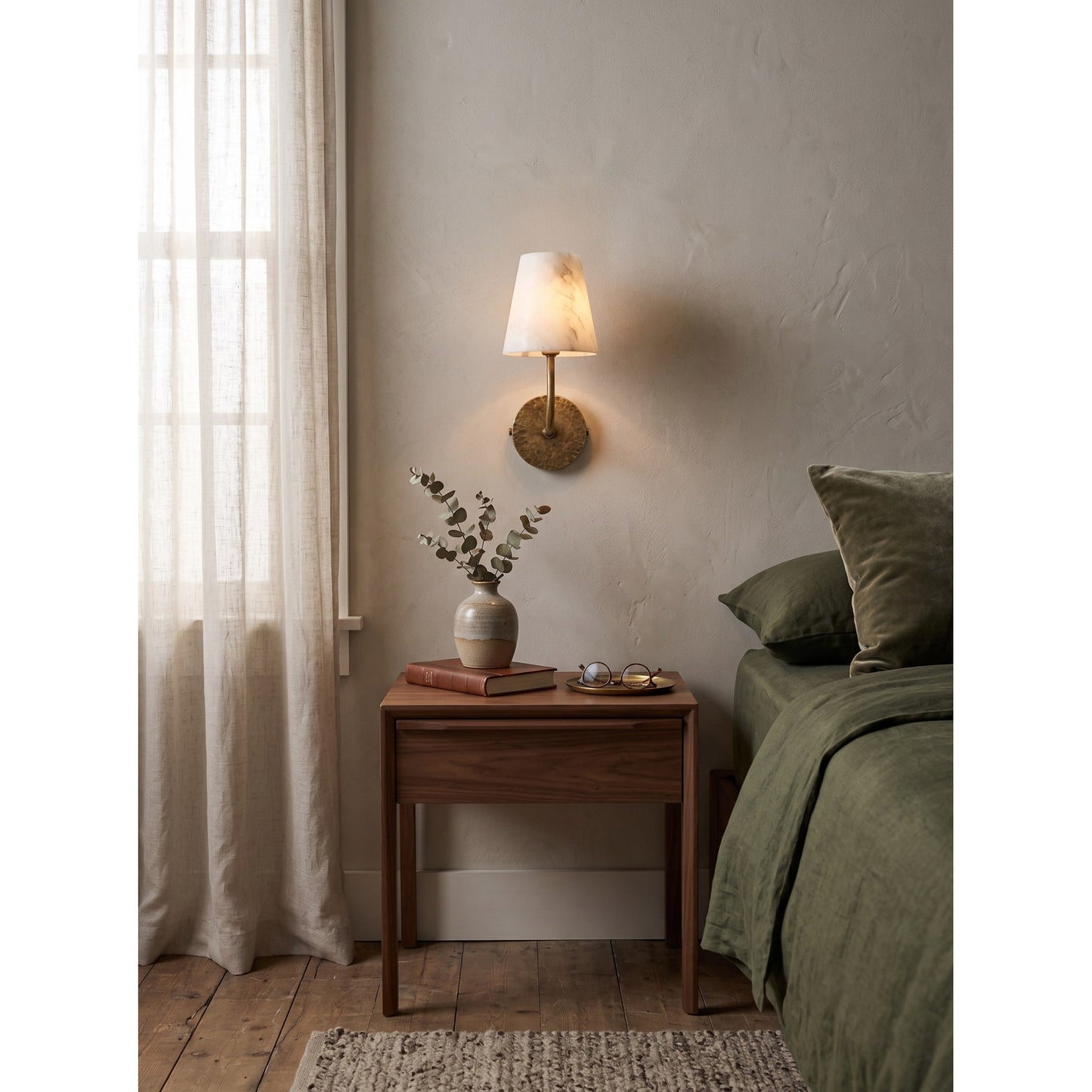 Velan Alabaster Wall Sconce