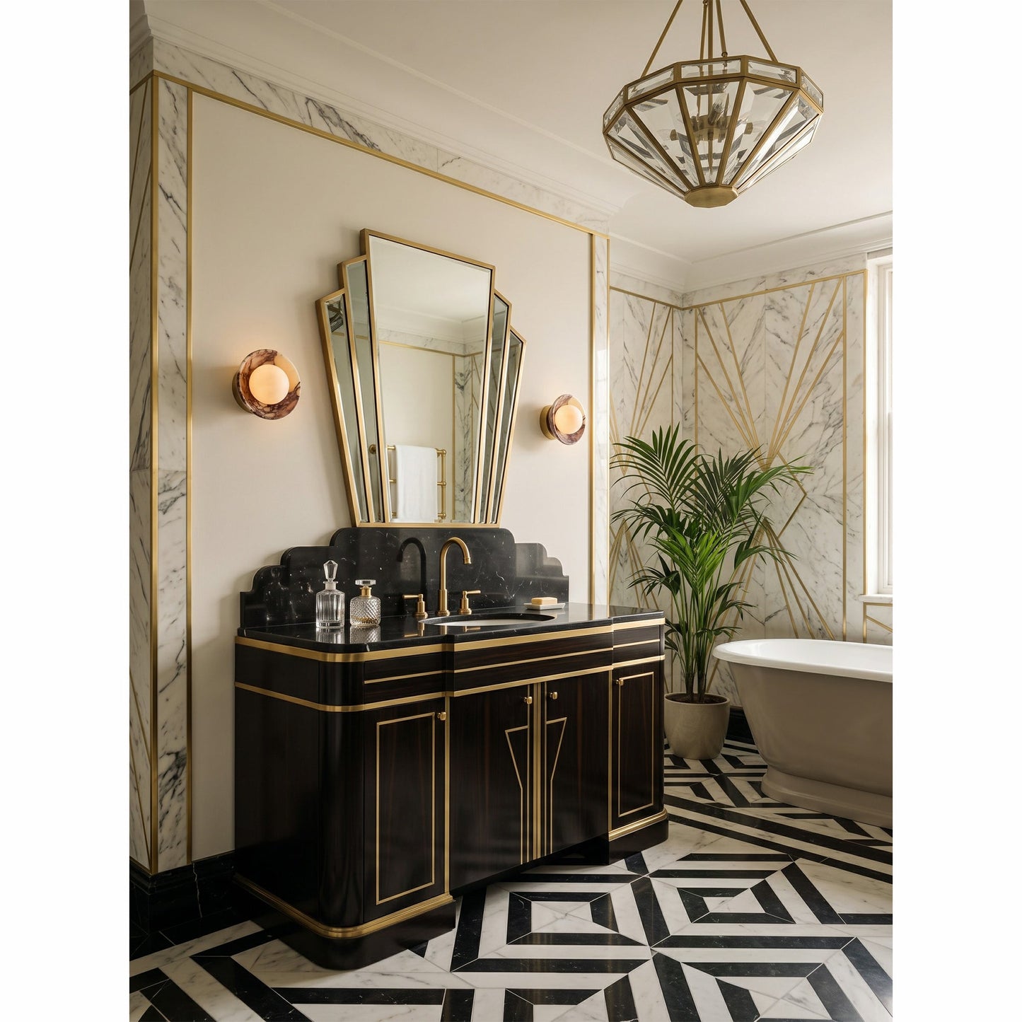 Quenby Marble Wall Sconce