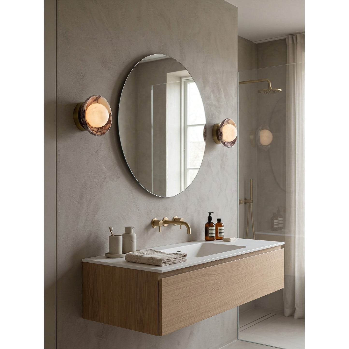 Quenby Marble Wall Sconce