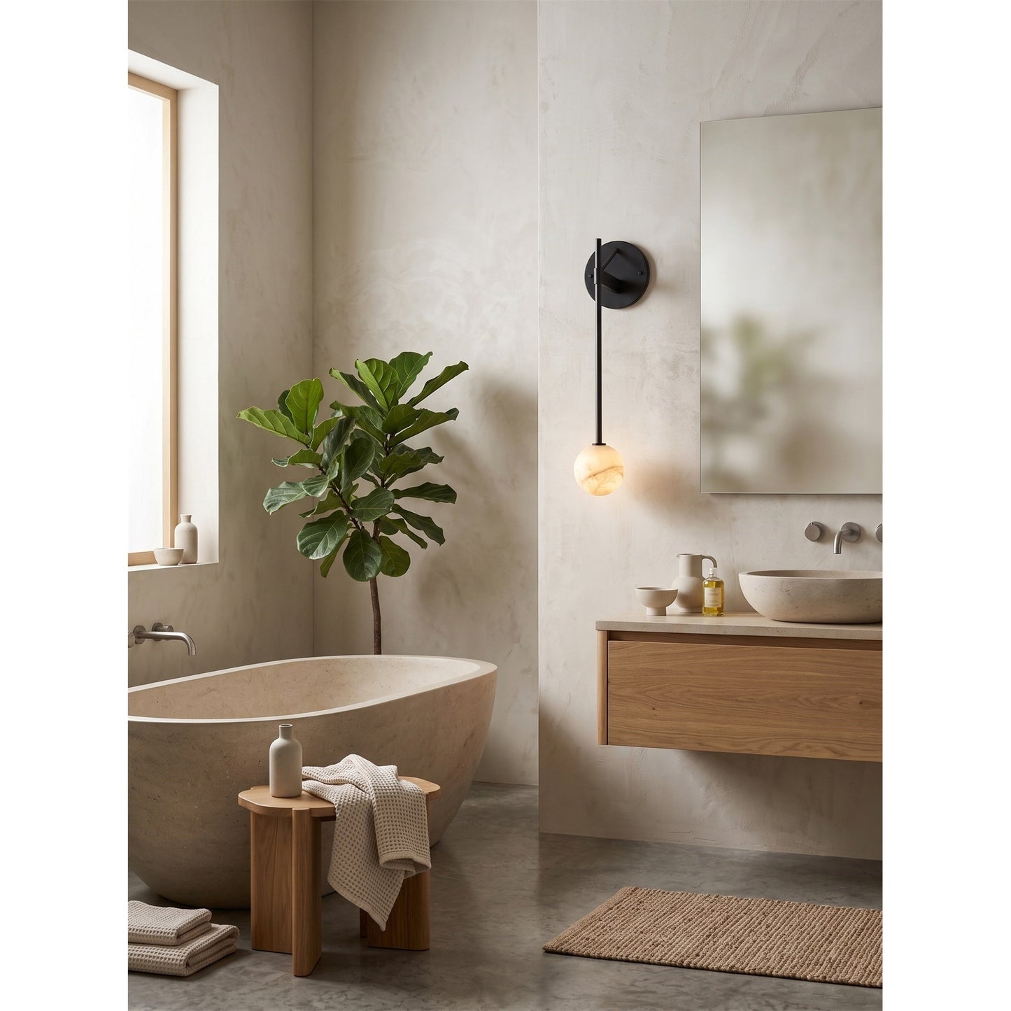 Nevia Alabaster Wall Lamp