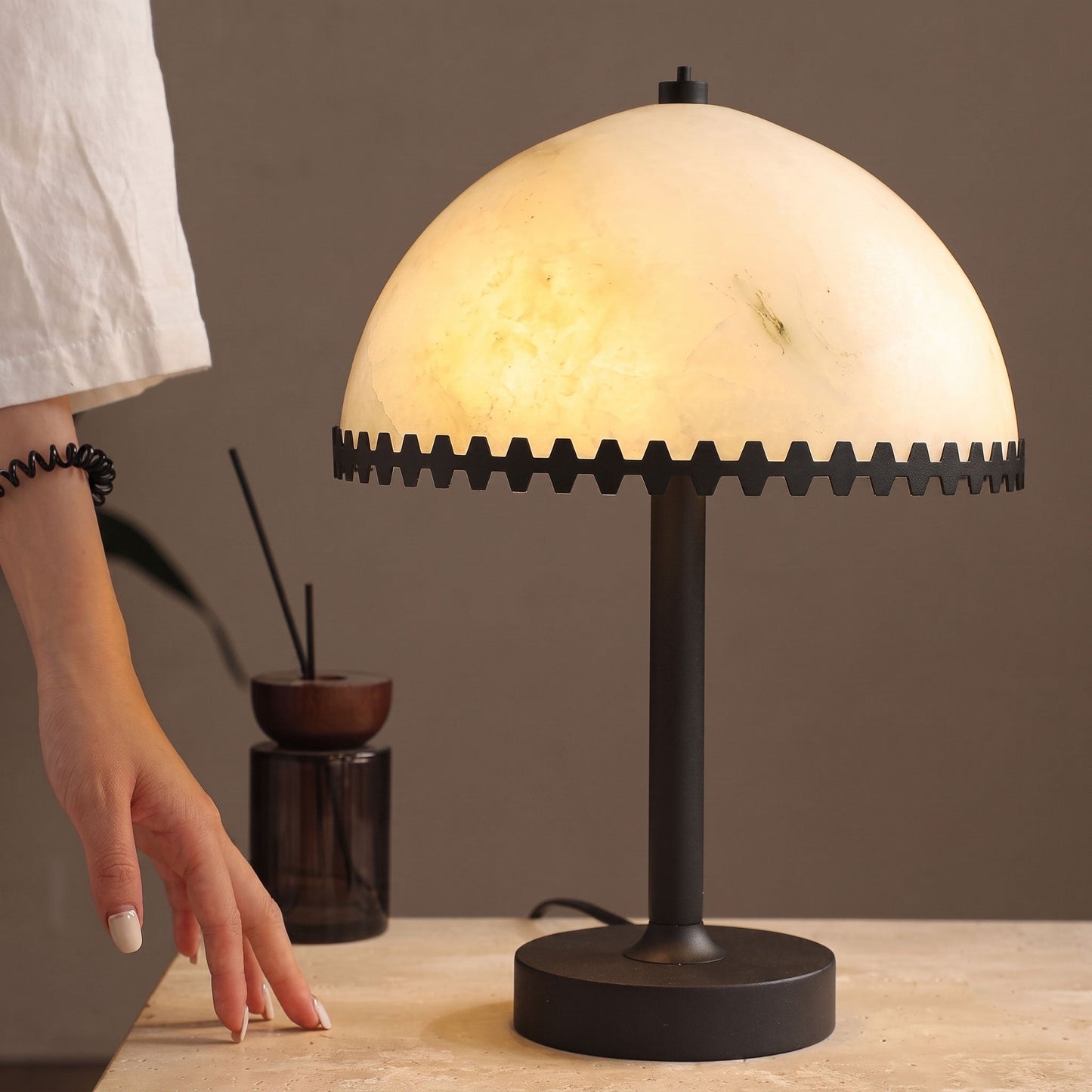 Ulverton Alabaster Table Lamp