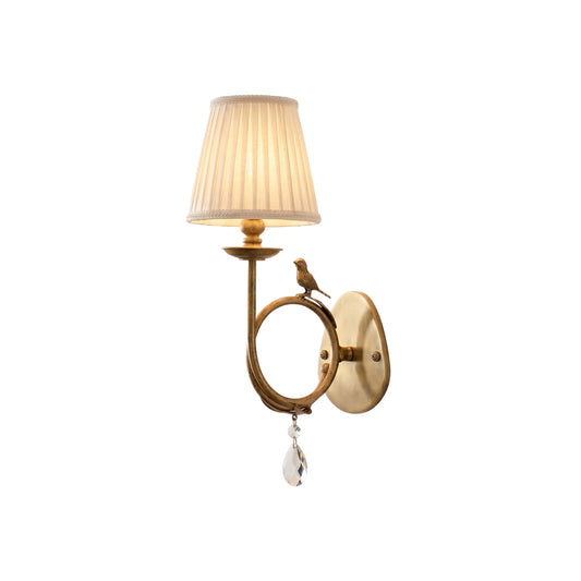 Bird Fabric Wall Sconce