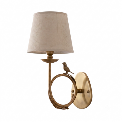Bird Fabric Wall Sconce
