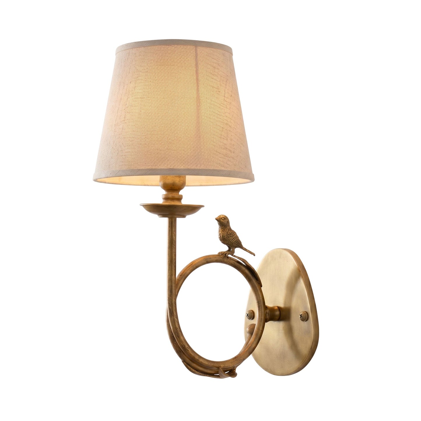 Bird Fabric Wall Sconce