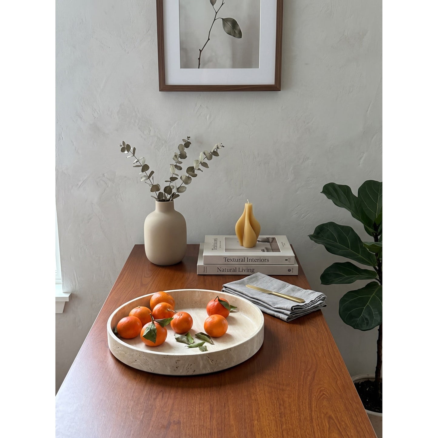 Wyno Round Stone Tray