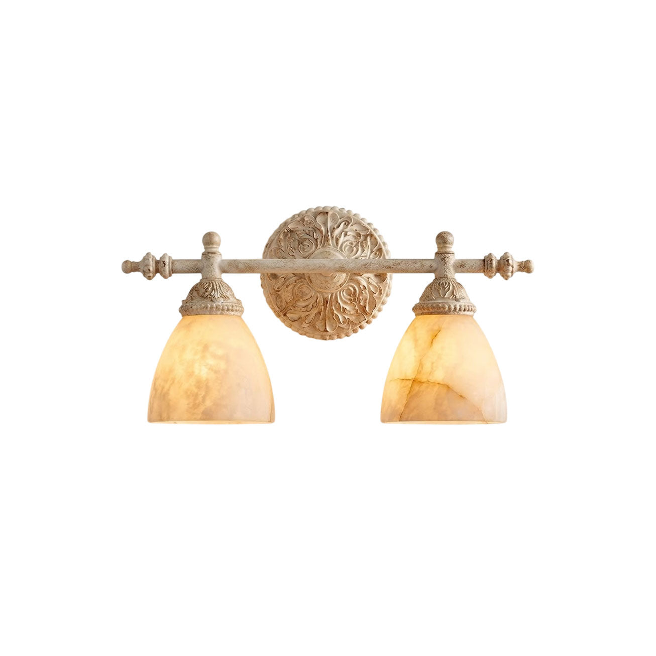 Quiberon Vanity Alabaster Wall Sconce