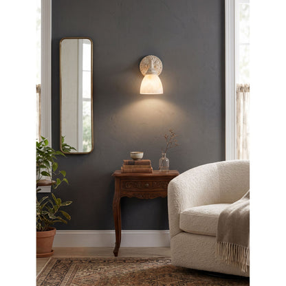 Quiberon Vanity Alabaster Wall Sconce