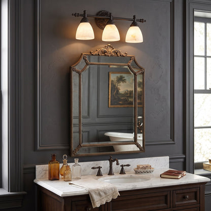 Quiberon Vanity Alabaster Wall Sconce