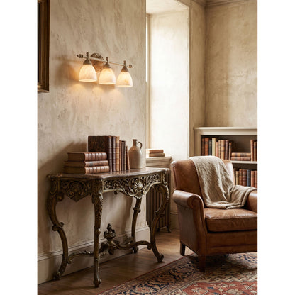 Quiberon Vanity Alabaster Wall Sconce