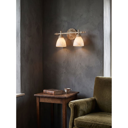Quiberon Vanity Alabaster Wall Sconce
