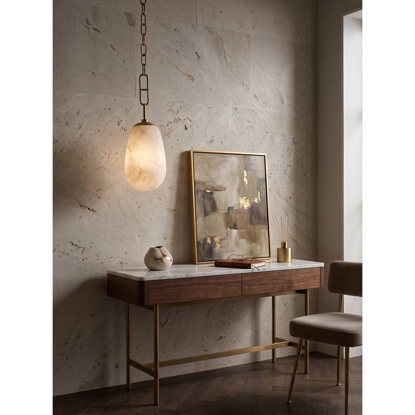 Sera Alabaster Pendant Lamp