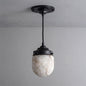 Bullet-shaped Alabaster Pendant Lamp