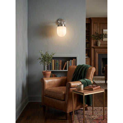 Bullet-shaped Alabaster Wall Sconce