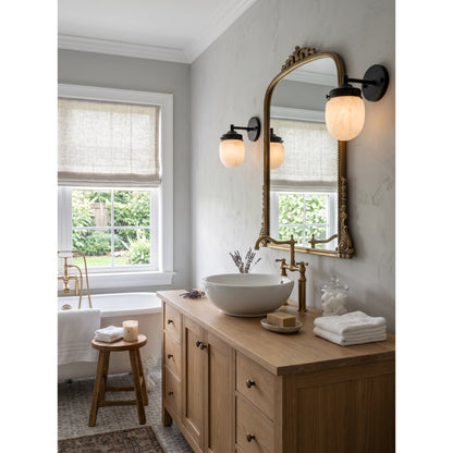 Bullet-shaped Alabaster Wall Sconce