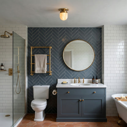 Bullet-shaped Alabaster Flush Mount