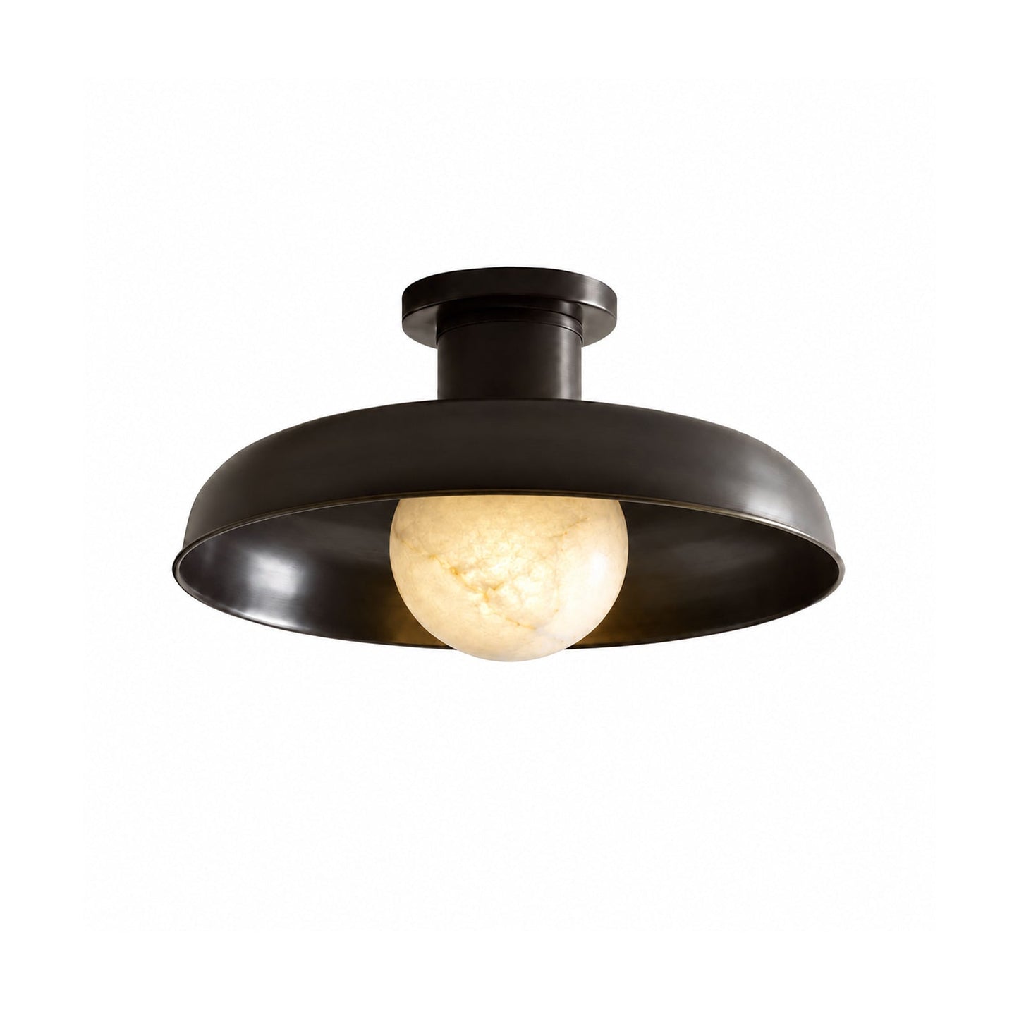 Dora Alabaster Semi-Flush Mount