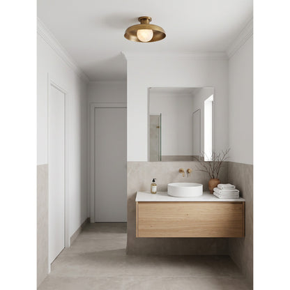 Dora Alabaster Semi-Flush Mount