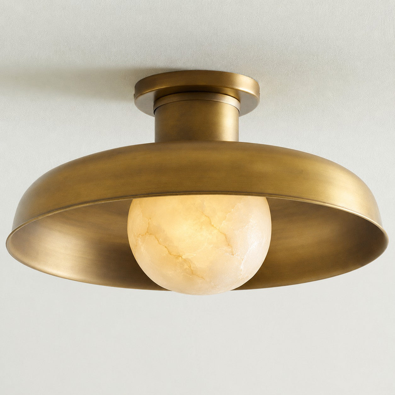 Dora Alabaster Semi-Flush Mount