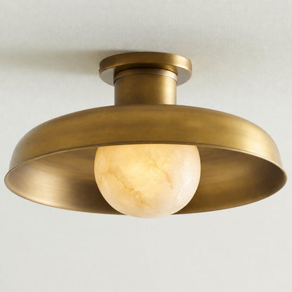 Dora Alabaster Semi-Flush Mount