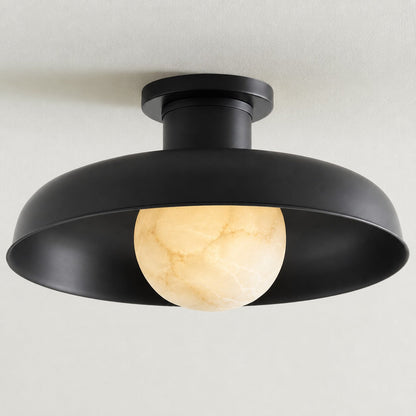 Dora Alabaster Semi-Flush Mount