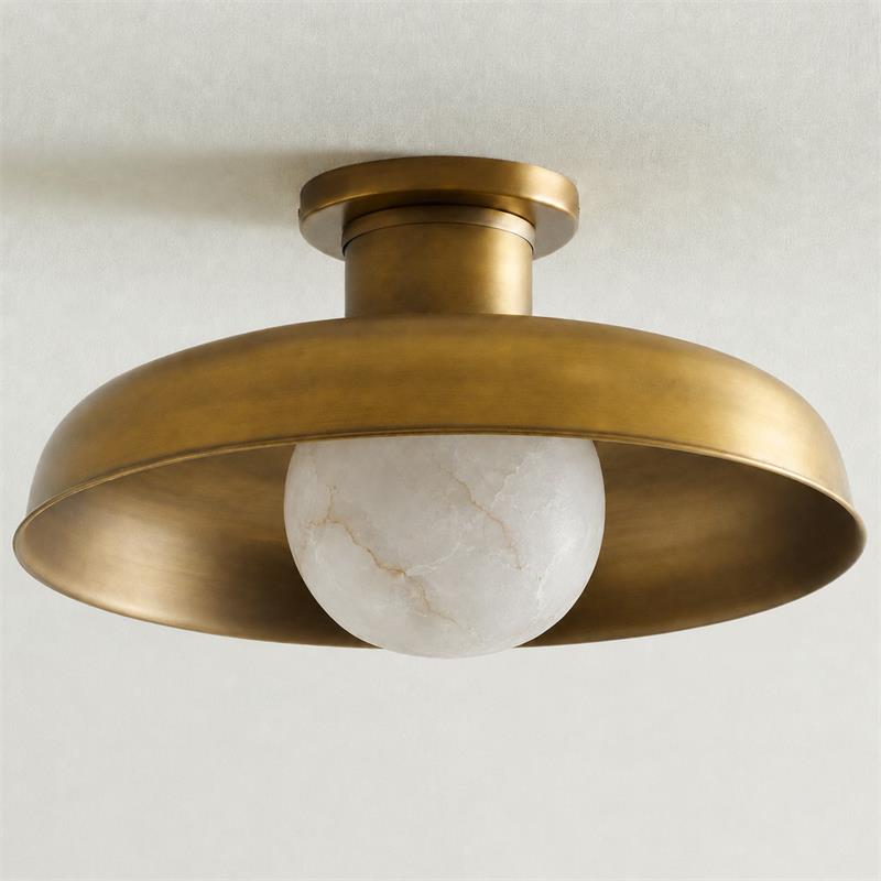 Dora Alabaster Semi-Flush Mount