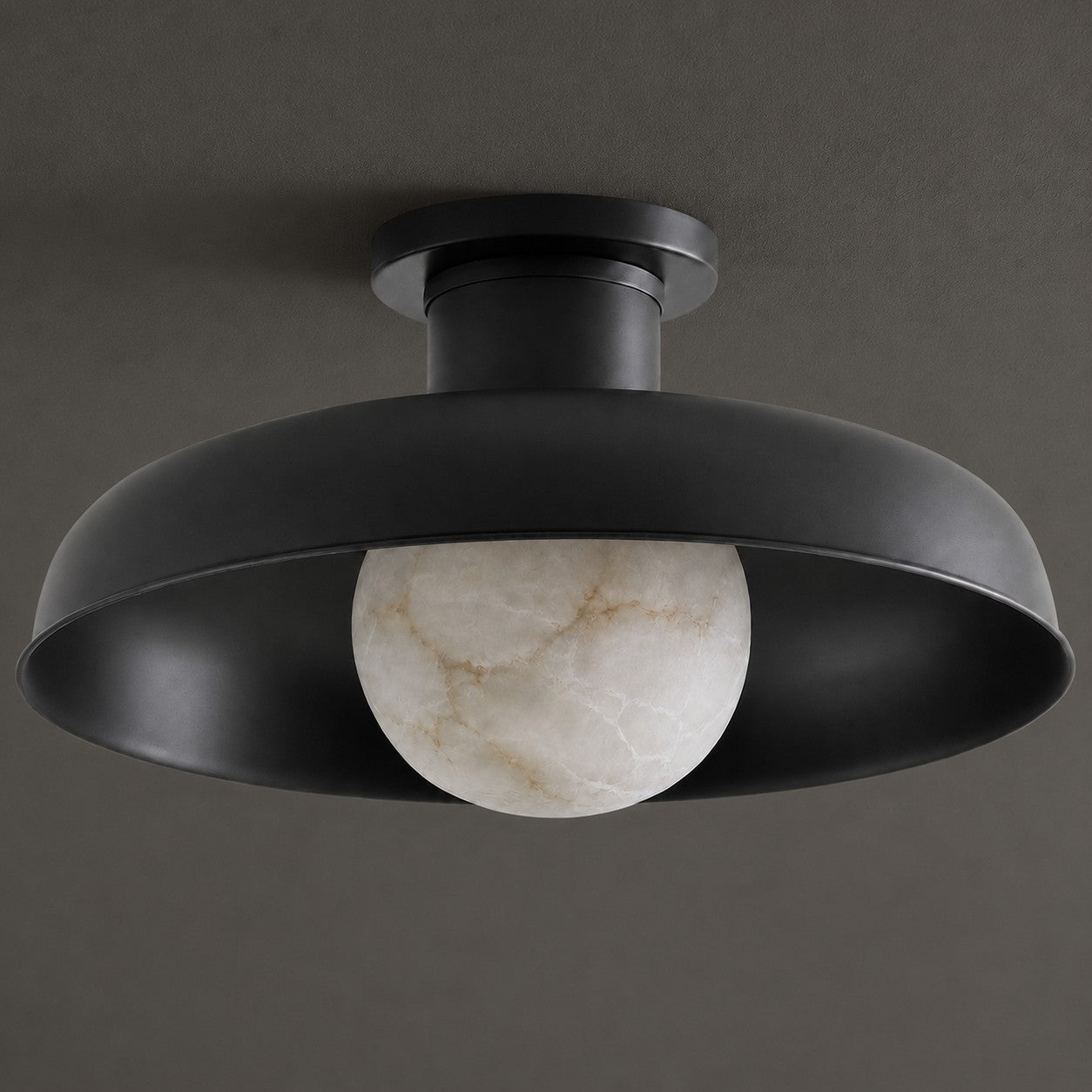 Dora Alabaster Semi-Flush Mount