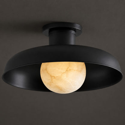 Dora Alabaster Semi-Flush Mount