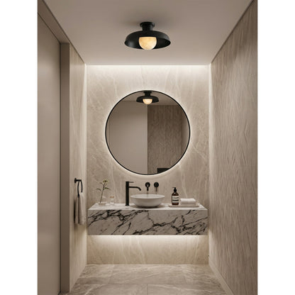 Dora Alabaster Semi-Flush Mount